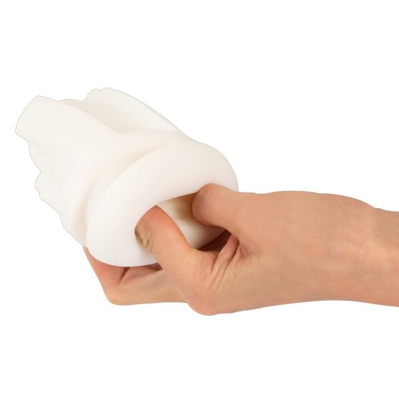 WYNE 02 - masturbátor pro muže - vibrační a sání - akumulátor - černobílý