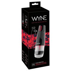   WYNE 05 - akumulátorový rotační masturbátor (černobílý)