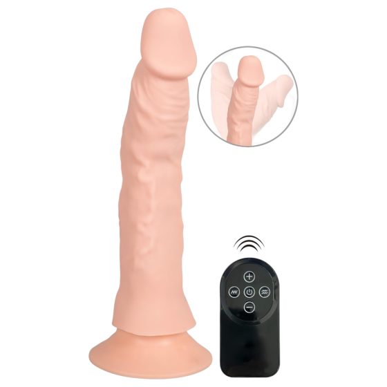 Nature Skin - vibrátor s přísavkou (přírodní)
