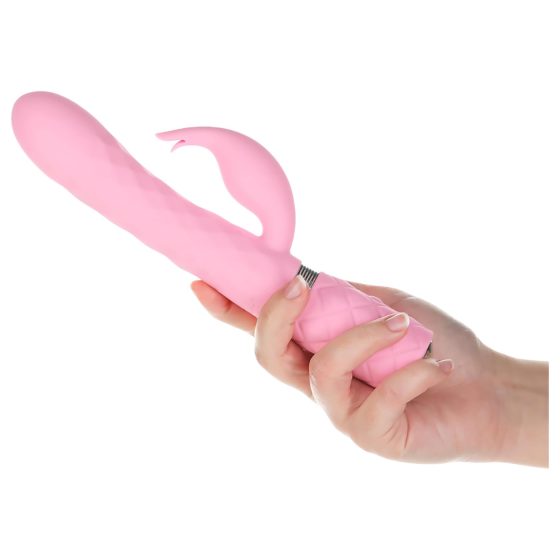 Pillow Talk Lively - vibrační stimulátor s akumulátorem a raménkem (růžový)