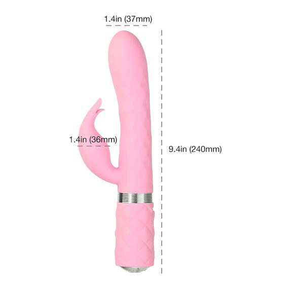 Pillow Talk Lively - vibrační stimulátor s akumulátorem a raménkem (růžový)