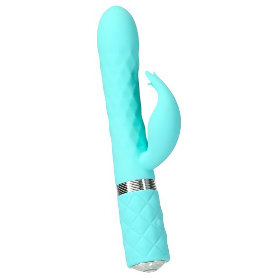 Pillow Talk Lively - akumulátorový vibrátor s ramenem na klitoris (tyrkysový)