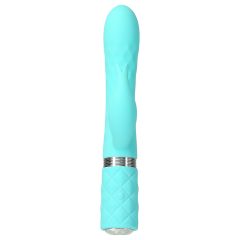   Pillow Talk Lively - akumulátorový vibrátor s ramenem na klitoris (tyrkysový)