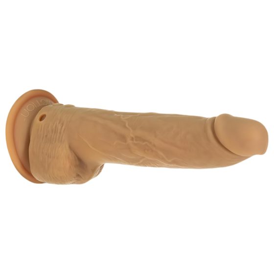 Naked Addiction - přirážecí vibrátor - tmavý - 23 cm