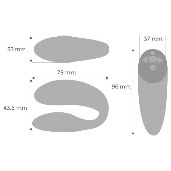 We-Vibe Chorus - dobíjecí smart párový vibrátor (modrý)