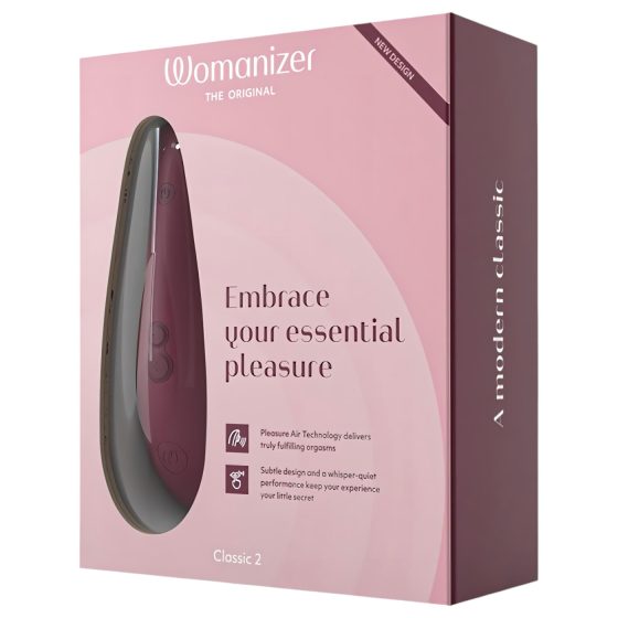 Womanizer Classic 2 - dobíjecí, stimulátor klitorisu s tlakovými vlnami (červený)