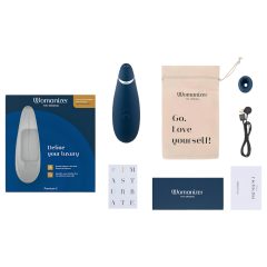   Womanizer Premium 2 - vzduchový stimulátor klitorisu (modrý)