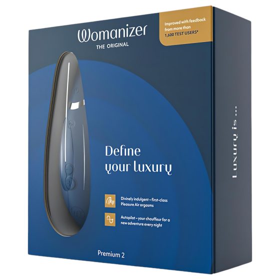 Womanizer Premium 2 - vzduchový stimulátor klitorisu (modrý)