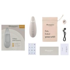  Womanizer Premium 2 - stimulátor klitorisu s tlakovými vlnami - bílý