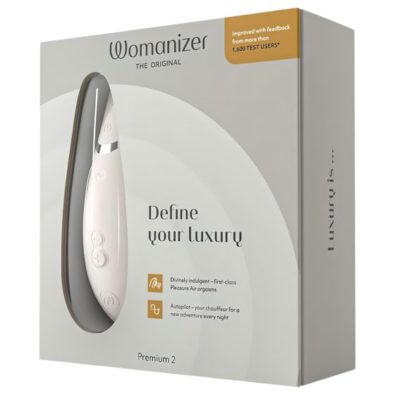 Womanizer Premium 2 - stimulátor klitorisu s tlakovými vlnami - bílý