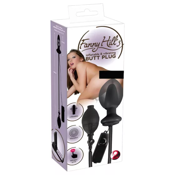 You2Toys Fanny Hill's - nafukovací anální vibrátor (černý)