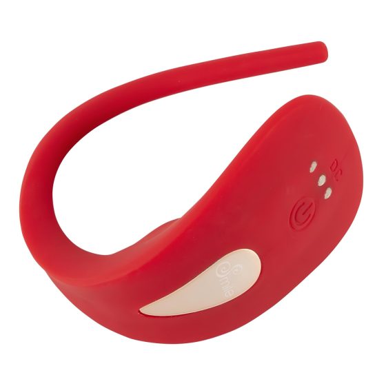 SMILE Slim Panty - akumulátorový, rádiový klitorisový vibrátor (červený)