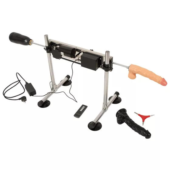 The Banger Fucking Machine - dvojitý sex stroj - 2 dilda a 1 umělá vagína