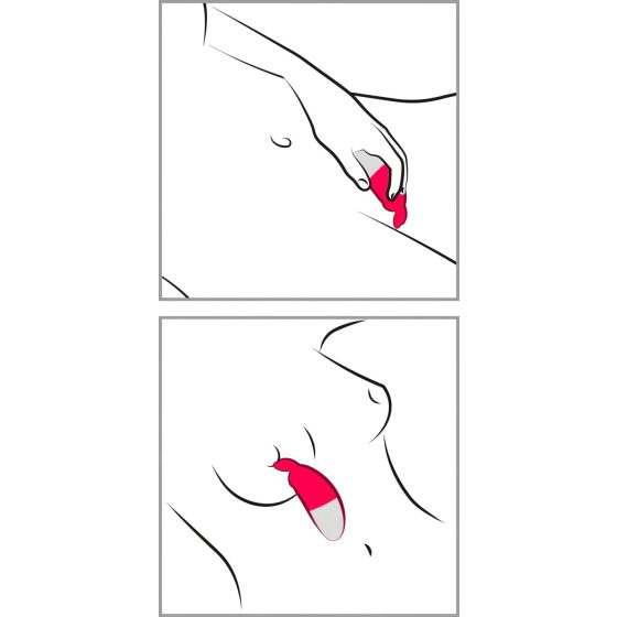 Happyrabbit Knicker - vibrační stimulátor klitorisu s akumulátorem (červený)