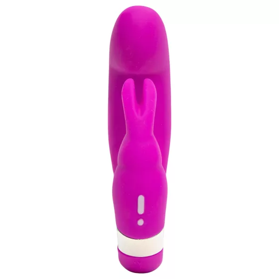 Happyrabbit - mini vibrátor na bod G s výčnělkem na klitoris - fialový, dobíjecí