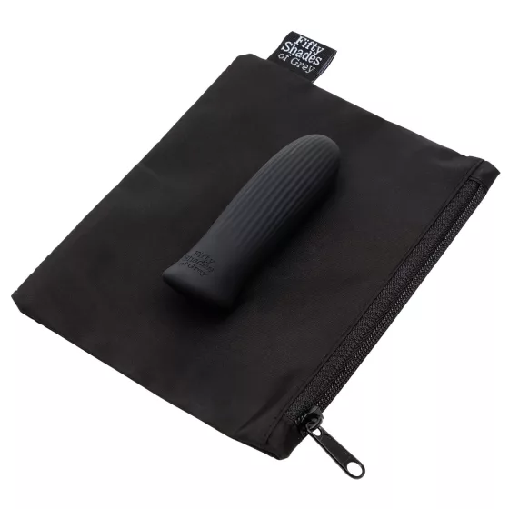 Fifty Shades of Grey - mini vibrátor - vodotěsný - černý