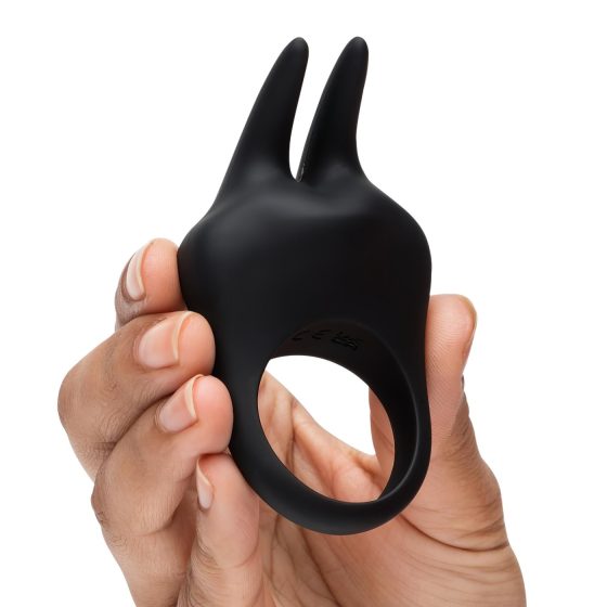 Padesát odstínů šedi - dráždivý kroužek na penis s vibracemi (černý)