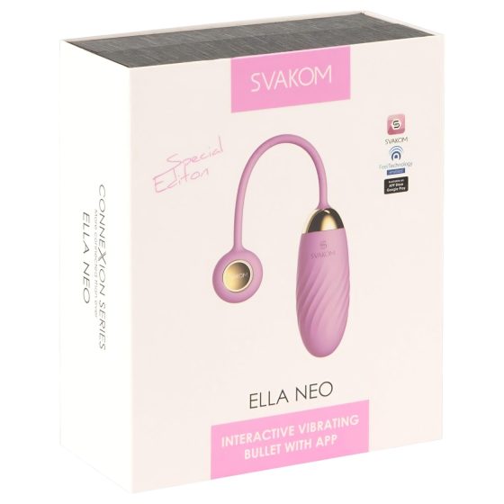 Svakom Ella Neo - chytré vibrační vajíčko (růžové)