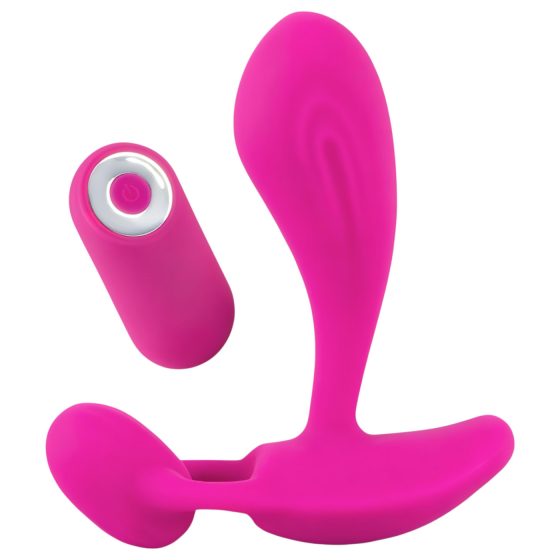 SMILE RC - Nabíjecí, rádiem řízený vibrátor na G-bod (růžový)