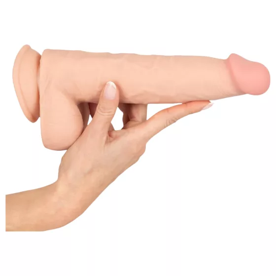 Natute Skin - dildo s kůží - 25 cm (přírodní)