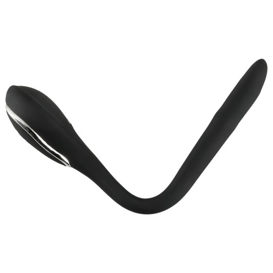 Penis Plug Dilator - dobíjecí uretrální vibrátor (1,1 cm) - černý