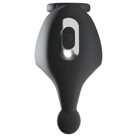 Rebel - vibrační erekční kroužek a stimulátor varlat - dobíjecí - černý