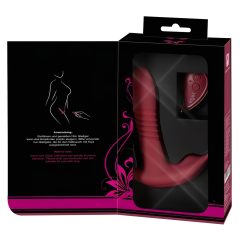   Javida RC - rádiový, 3funkční vibrátor na klitoris (červený)