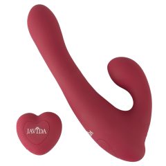   Javida - rotační vibrátor s rádiovým a klitoriálním ramenem (červený)