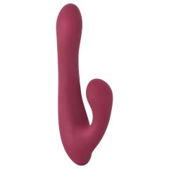   Javida - rotační vibrátor s rádiovým a klitoriálním ramenem (červený)