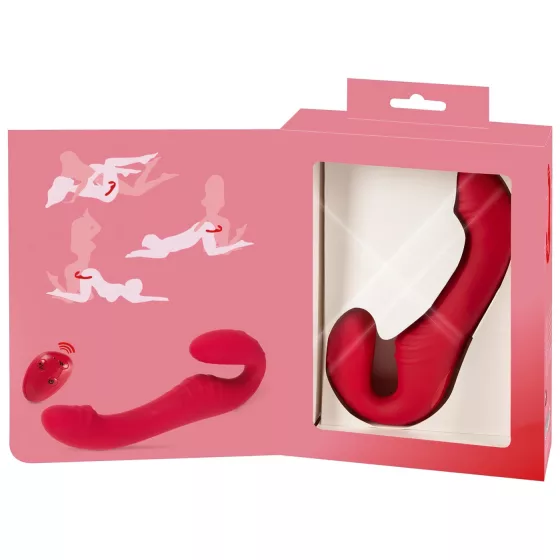 You2Toys - strapless vibrátor s dálkovým ovládáním - červený