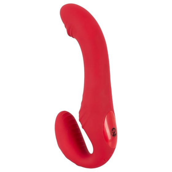 You2Toys Bezešvový - rádiový, připevnitelný vibrátor (červený)