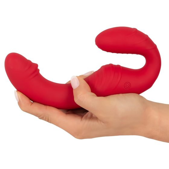 You2Toys Bezešvový - rádiový, připevnitelný vibrátor (červený)