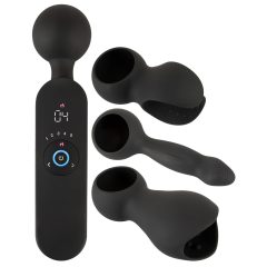   Volba Pro Páry - akumulátorový masážní vibrátor s ohřevem (černý)