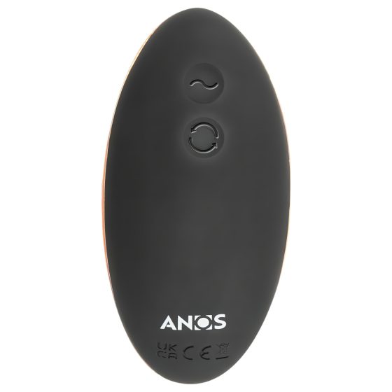 ANOS - dvoumotorový rotační anální vibrátor (černý)