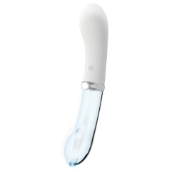   You2toys Liaison - silikon-sklo LED vibrátor (průhledný-bílý)