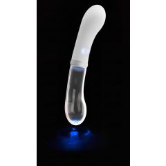   You2toys Liaison - silikon-sklo LED vibrátor (průhledný-bílý)