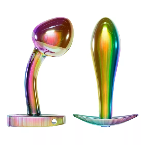 ANOS Metal Rainbow - kovový anální plug set (2dílný)