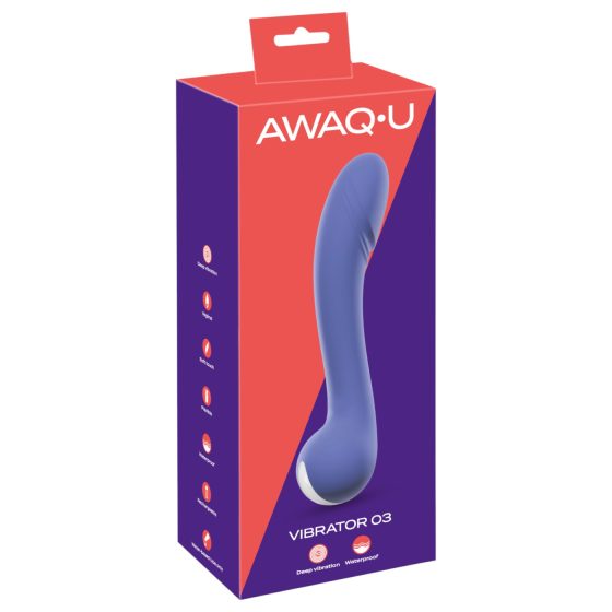 AWAQ.U 3 - akumulátorový G-bod vibrátor (fialový)