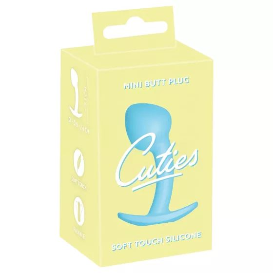 Cuties Mini Butt Plug - silikonový anální kolík (modrý, 2,6 cm)