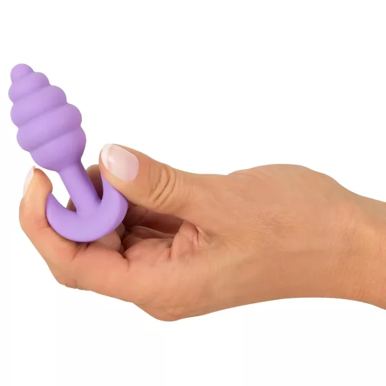 Cuties Mini Butt Plug - silikonový anální kolík (fialový, 2,8 cm)