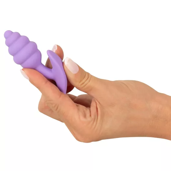 Cuties Mini Butt Plug - silikonový anální kolík (fialový, 2,8 cm)