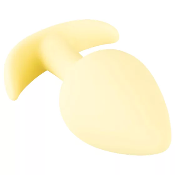 Cuties Mini Butt Plug - silikonový anální kolík (žlutý, 3,1 cm)