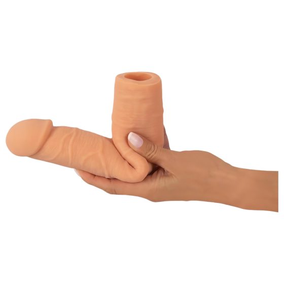 Nature Skin - prodlužující a zesilující návlek na penis (24 cm)