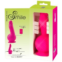   SMILE Powerful - akumulátorový, 2-motorový přísavkový vibrátor (růžový)