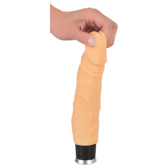 Nature Skin - realistický vibrátor - přírodní (23 cm)