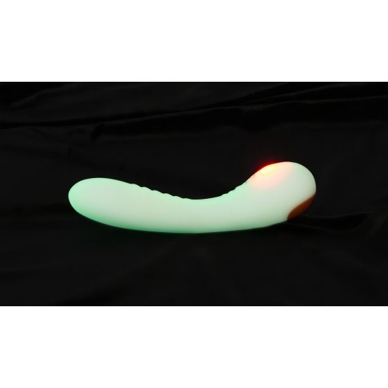 You2Toys Svítící - fosforeskující vibrátor na bod G (bílý)