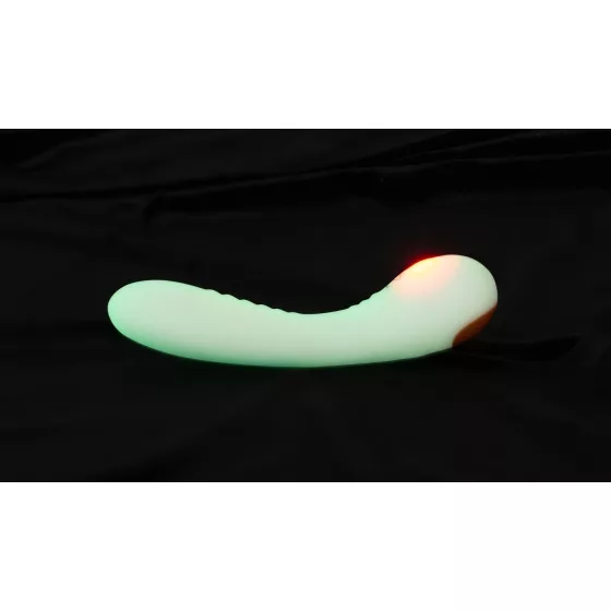 You2Toys - vibrátor na bod G - svítící ve tmě - bílý