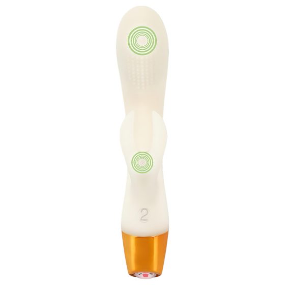 You2Toys Glow - fosforeskující vibrátor s klitorální rukojetí (bílý)