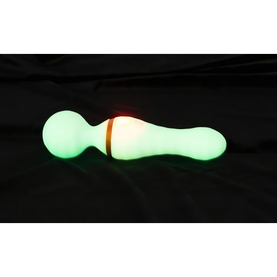 You2Toys Svítící ve tmě - masážní vibrátor (bílý)