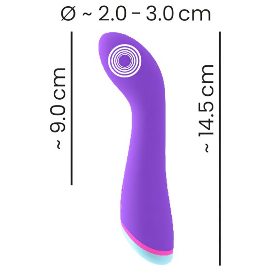You2Toys bunt. - akumulátorový, vodotěsný vibrátor na bod G (fialový)